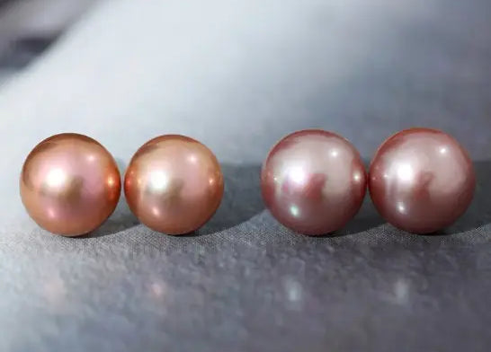 11mm Natural High Luster Colorful Mabe Pearls Earrings 18k Solid Yellow Gold Pearl Earrings, Anniversary Gift Idea, Gift for Mom Idea Etsy
