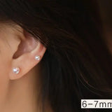 5A+ Natural High Luster White Pink Pearl 18K Earrings, 18k Solid Yellow Gold Akoya Pearl Stud Earrings, Anniversary Gift Idea Etsy