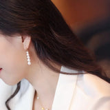 Akoya Pearl Hook Earrings - 18K Yellow Gold Etsy