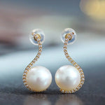 10mm Natural High Luster White Pearl Earrings Handmade 18k Solid Yellow Gold White Pearl Earrings, Seawater Pearl Earrings, Gift for Mom Etsy