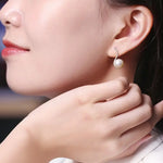 10mm Natural High Luster White Pearl Earrings Handmade 18k Solid Yellow Gold White Pearl Earrings, Seawater Pearl Earrings, Gift for Mom Etsy
