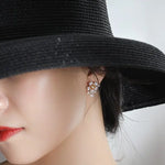 High Luster Akoya Pearl Earrings - Silver 925 Sakura Flower Design Etsy