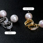 Freshwater White Pearl Circle Earrings - 18K Gold Plated Vermeil Etsy