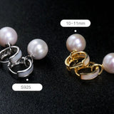 Freshwater White Pearl Circle Earrings - 18K Gold Plated Vermeil Etsy