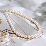 18K Yellow Gold 4-5mm Natural High Luster Pearl Two Layer Bracelets, Handmade Bracelets, Anniversary Gift Idea, Gift for Mom Etsy
