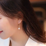 8mm Natural Japan Akoya Pearl Earrings 18k Solid Yellow Gold High Luster White Pearl Lace Earrings, Seawater Pearl, Anniversary Gift Idea Etsy