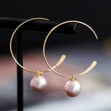 8-9mm Natural Nude Pearl Earrings - 14K Gold Filled Vanilla Pearls Etsy