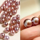 9-10mm High Luster Pearl Natural Nude Color Handmade 14k Gold Filled Earrings, Vanilla Pearl Earrings, Anniversary Gift Idea, Gift for Mon Etsy