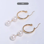 9.5mm High Luster Akoya Pearl Drop Earrings - 14K Gold Filled Etsy