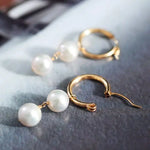 9.5mm High Luster Akoya Pearl Drop Earrings - 14K Gold Filled Etsy