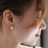 6-7mm Natural White Pink Pearl Earrings - 18K Gold Akoya Studs Etsy