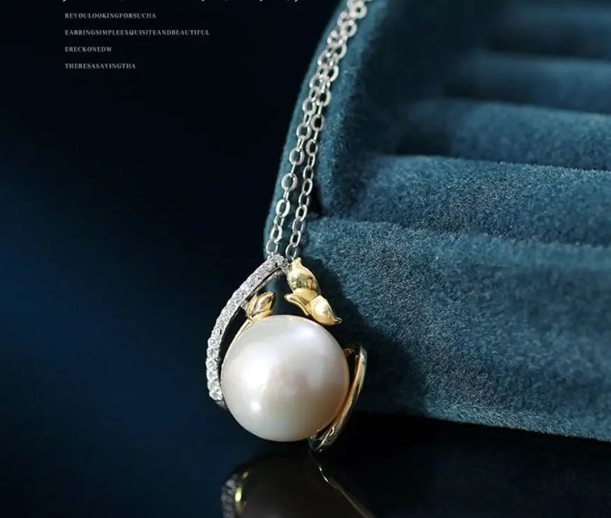 11-12mm Natural High Luster White Pearl Necklace Handmade S925 Pearl Necklace, Anniversary Gift Idea, Gift for Mom Etsy