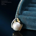 11-12mm Natural High Luster White Pearl Necklace Handmade S925 Pearl Necklace, Anniversary Gift Idea, Gift for Mom Etsy