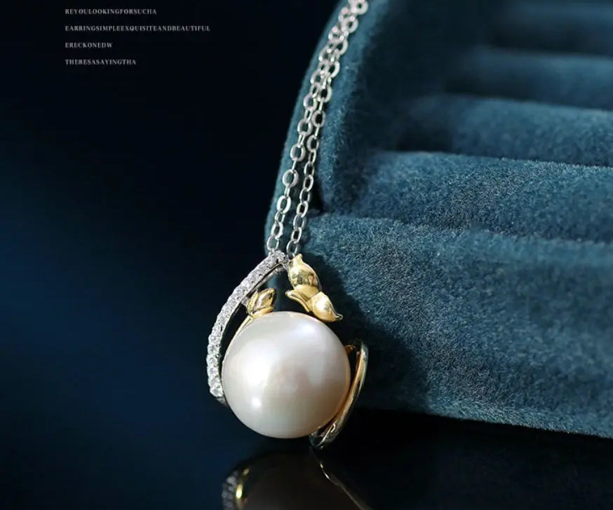 11-12mm Natural High Luster White Pearl Necklace Handmade S925 Pearl Necklace, Anniversary Gift Idea, Gift for Mom Etsy