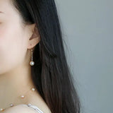 9mm High Luster Natural Nude Pearl Earrings Handmade 14k Yellow Gold Filled Vanilla Color Pearl Drop Earrings, Gift Idea, Anniversary Idea Etsy