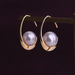 5A+ Akoya Pearl Handmade 18K Solid Yellow Gold Akoya Pearl Earrings, Seawater Pearl, Gift for Her, Anniversary Gift, Gift Idea Etsy