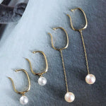 6mm Natural Akoya Pearls from Japan Earrings 14k Solid Yellow Gold Seawater White Pearl Earrings, Anniversary Gift Idea, Gift for Mom Etsy