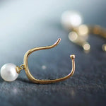 6mm Natural Akoya Pearls from Japan Earrings 14k Solid Yellow Gold Seawater White Pearl Earrings, Anniversary Gift Idea, Gift for Mom Etsy