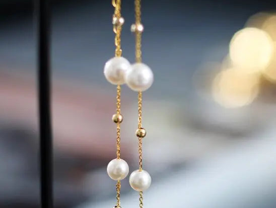 18K Yellow Gold Natural Akoya Pearl from Japan Bracelets Bracelets Etsy