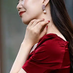 12-13mm Natural High Luster White Pearl Drop Earrings Handmade S925 Pearl Flower Earrings, Anniversary Gift Idea, Gift for Mom Etsy