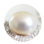 12mm Natural High Luster White Pearl 925 Silver White Pearl Earrings, Gift Idea, Cluster Earrings, Anniversary Gift Idea, Gift for Mom Etsy