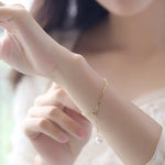 9mm Akoya Pearl Bracelet - 18K Cuba Chain Design Etsy