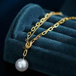9mm Akoya Pearl Bracelet - 18K Cuba Chain Design Etsy