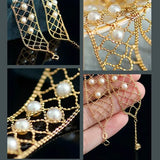 4-5mm Natural Japan Akoya Pearl Bracelets 18k Solid Yellow Gold High Luster White Pink Pearl Lace Bracelets, Anniversary Gift Idea Etsy