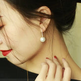 12mm Freshwater White Pearl Earrings in 14K Yellow Gold Etsy
