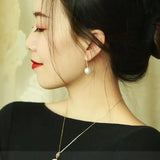 12mm Freshwater White Pearl Earrings in 14K Yellow Gold Etsy