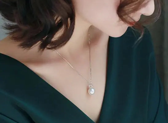 12mm Natural South Sea White Pearls & White Diamond Drop Earrings 18k Solid White Gold White Pearl Circle Earrings, Anniversary Gift Idea Etsy
