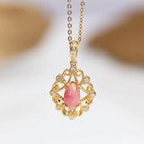 Queen Conch Pearl 18K Solid Yellow Gold Bespoke Necklace (Customize), Strombus Gigas, Flamed Pink, Seawater Pearl, Customized Jewelry, Gift Etsy
