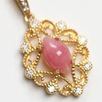 Queen Conch Pearl 18K Solid Yellow Gold Bespoke Necklace (Customize), Strombus Gigas, Flamed Pink, Seawater Pearl, Customized Jewelry, Gift Etsy