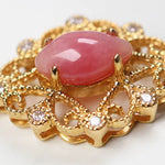 Queen Conch Pearl 18K Solid Yellow Gold Bespoke Necklace (Customize), Strombus Gigas, Flamed Pink, Seawater Pearl, Customized Jewelry, Gift Etsy