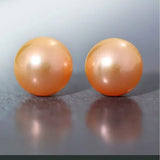 11mm Natural High Luster Colorful Mabe Pearls Earrings 18k Solid Yellow Gold Pearl Earrings, Anniversary Gift Idea, Gift for Mom Idea Etsy