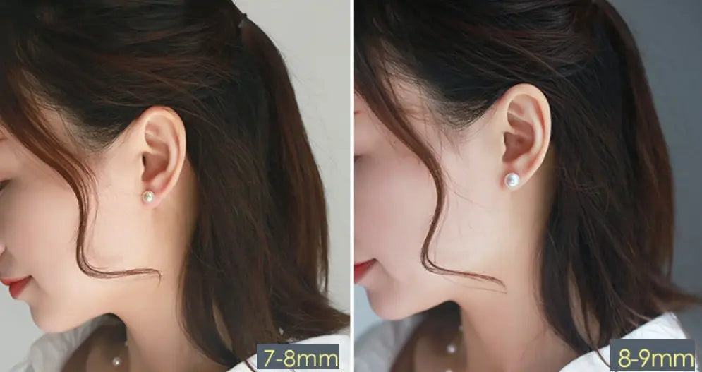 5A+ Natural High Luster White Pink Pearl 18K Earrings, 18k Solid Yellow Gold Akoya Pearl Stud Earrings, Anniversary Gift Idea Etsy