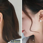 18K Gold Pearl Studs Earrings - Natural White Pink 3-10mm Etsy