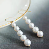 Akoya Pearl Hook Earrings - 18K Yellow Gold Etsy