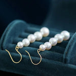 Akoya Pearl Hook Earrings - 18K Yellow Gold Etsy
