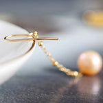 9mm High Luster Pearl Nude Color 18K Gold Filled Earrings Etsy