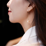 9mm High Luster Pearl Nude Color 18K Gold Filled Earrings Etsy