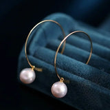 8-9mm Natural Nude Pearl Earrings - 14K Gold Filled Vanilla Pearls Etsy