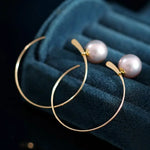 8-9mm Natural Nude Pearl Earrings - 14K Gold Filled Vanilla Pearls Etsy