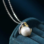 11-12mm Natural High Luster White Pearl Necklace Handmade S925 Pearl Necklace, Anniversary Gift Idea, Gift for Mom Etsy