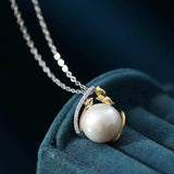 11-12mm Natural High Luster White Pearl Necklace Handmade S925 Pearl Necklace, Anniversary Gift Idea, Gift for Mom Etsy