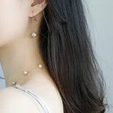 9mm High Luster Natural Nude Pearl Earrings Handmade 14k Yellow Gold Filled Vanilla Color Pearl Drop Earrings, Gift Idea, Anniversary Idea Etsy