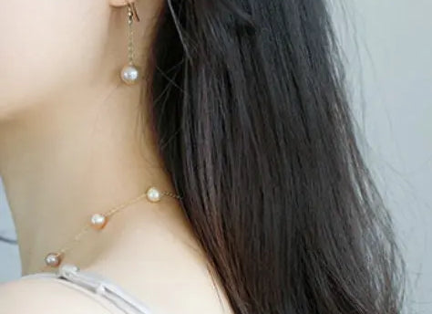 9mm High Luster Natural Nude Pearl Earrings Handmade 14k Yellow Gold Filled Vanilla Color Pearl Drop Earrings, Gift Idea, Anniversary Idea Etsy