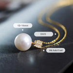 11-14mm High Luster Freshwater Pearl Necklace - 18K Gold Etsy