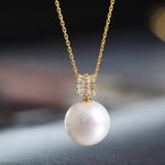 11-14mm High Luster Freshwater Pearl Necklace - 18K Gold Etsy