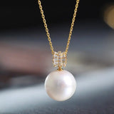 11-14mm High Luster Freshwater Pearl Necklace - 18K Gold Etsy